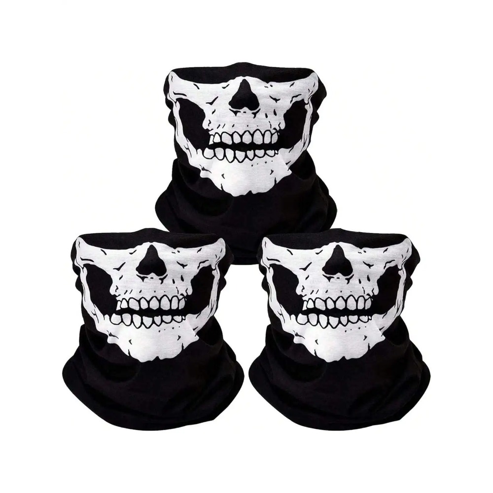 ผ้าคลุมหน้ากันลมลายหัวกะโหลก 1 - Sports Mask Breathable บทวิจารณ์และราคา