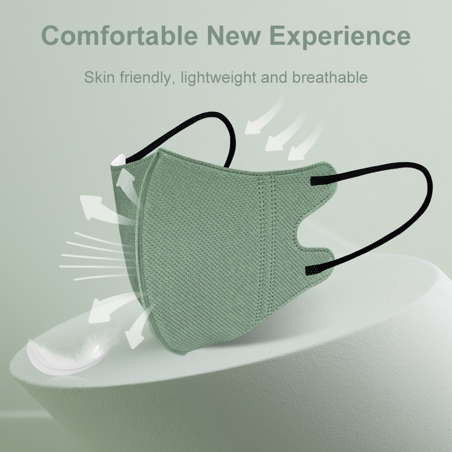 ผู้ใหญ่ Morandi หน้ากาก4ชั้นผู - Kn95 Respirator Mask บทวิจารณ์และราคา