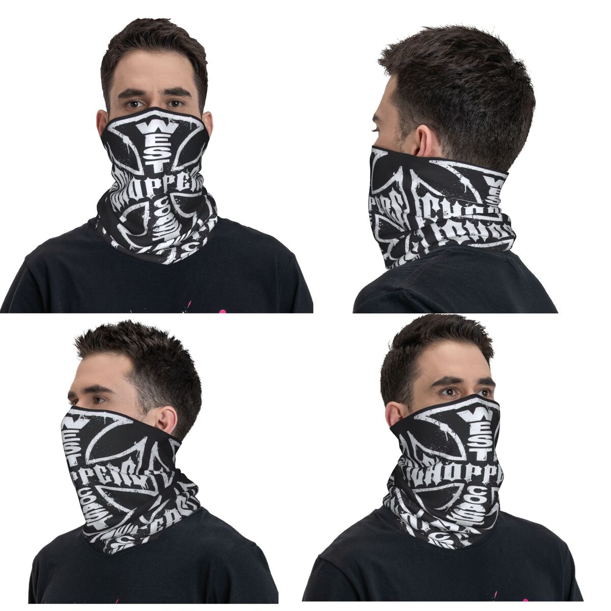 ผ้าคลุมหน้าแบบพันคอ ลาย West C - Neck Gaiter Face Cover บทวิจารณ์และราคา