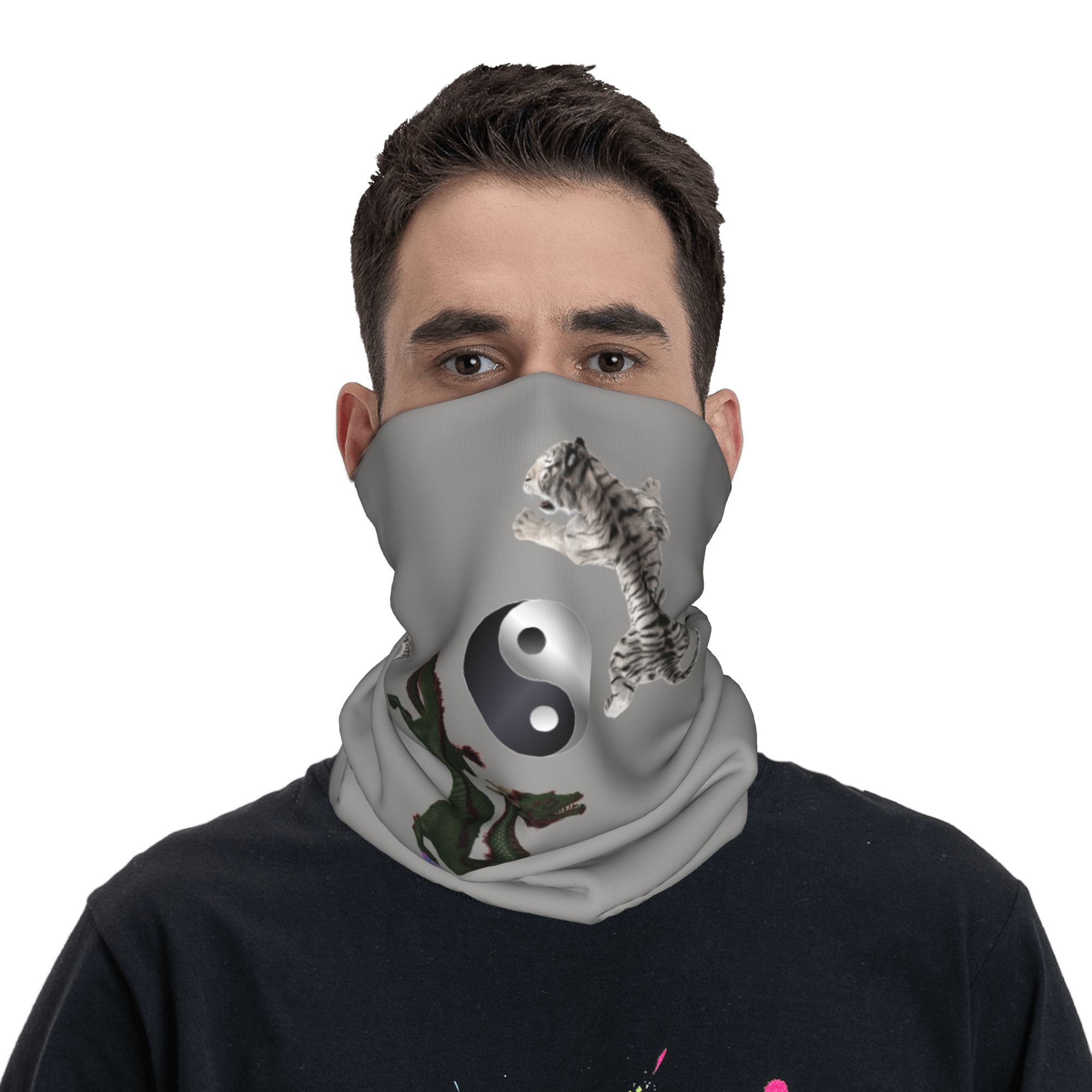 ผ้าพันคอ/ผ้าปิดหน้า ลายหยินหยา - Neck Gaiter Face Cover บทวิจารณ์และราคา